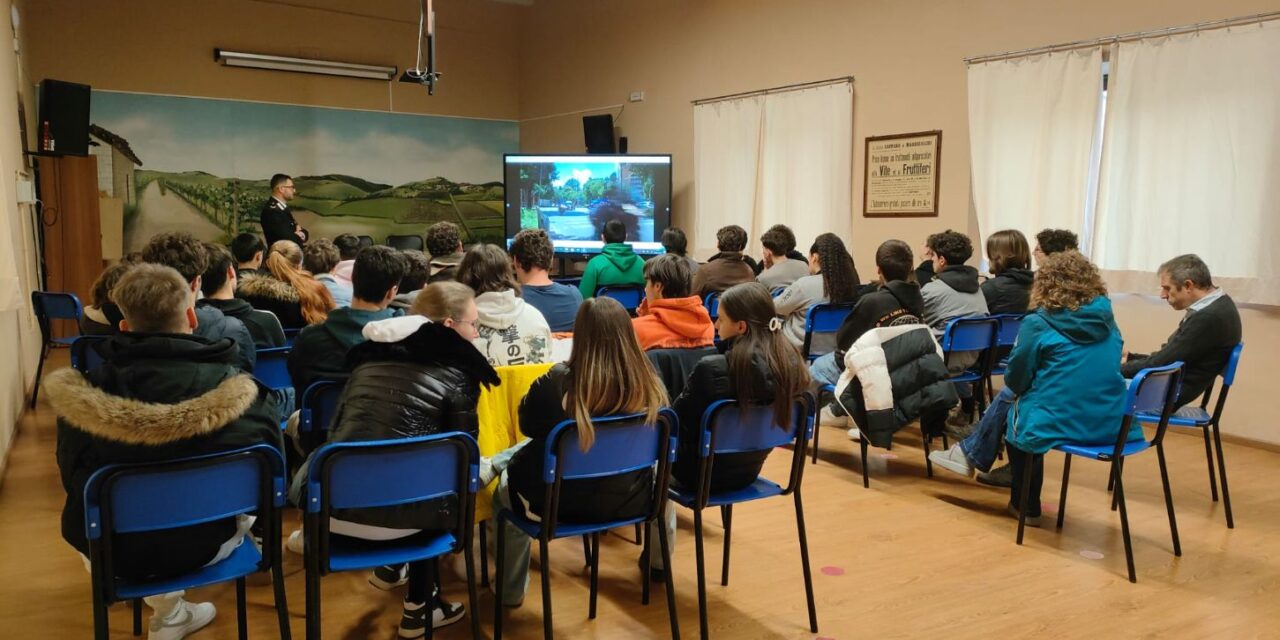 “Cultura della Legalità”: i Carabinieri incontrano gli studenti a Rosignano Monferrato