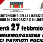 Venerdì a Tortona si ricordano i trucidati sul parco del Castello