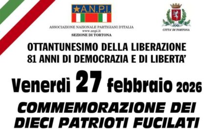 Venerdì a Tortona si ricordano i trucidati sul parco del Castello