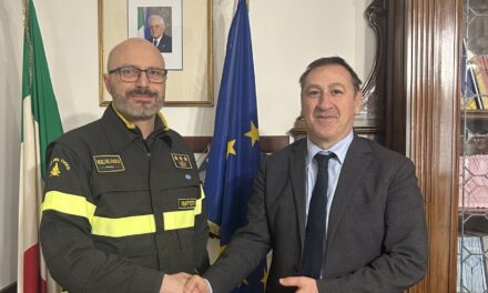 Imperia, incontro tra Comandate provinciale dei Vigili del Fuoco e Prefetto