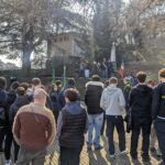 Rappresentanza del Marconi alla Commemorazione per l’eccidio al Castello a Tortona