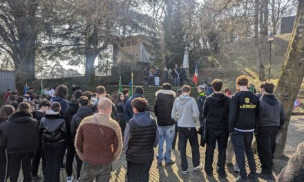 Rappresentanza del Marconi alla Commemorazione per l’eccidio al Castello a Tortona