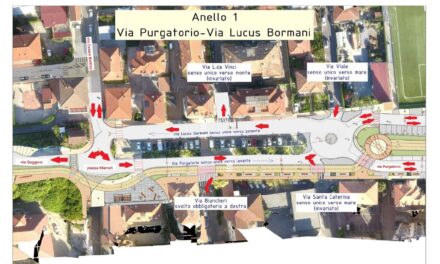 Nuova viabilità a Diano Marina con l’apertura della nuova rotonda tra via Purgatorio e via Lucus Bormani,