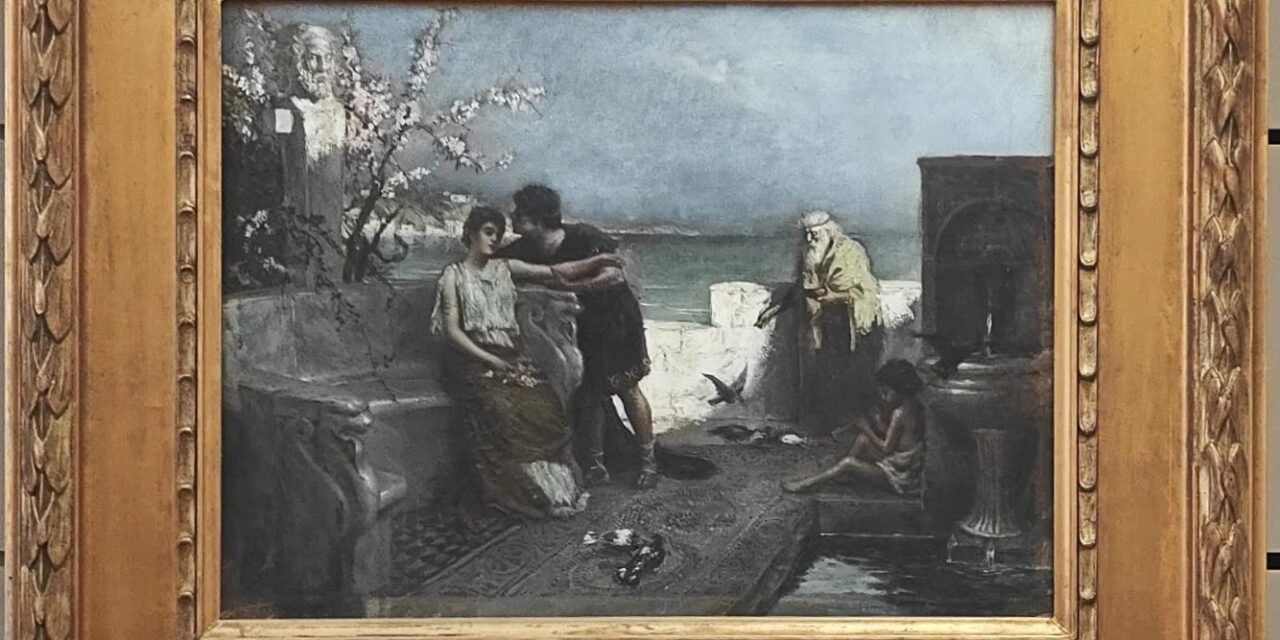 Questo dipinto di Cesare Saccaggi delle Collezioni Civiche di Tortona in mostra a Parma