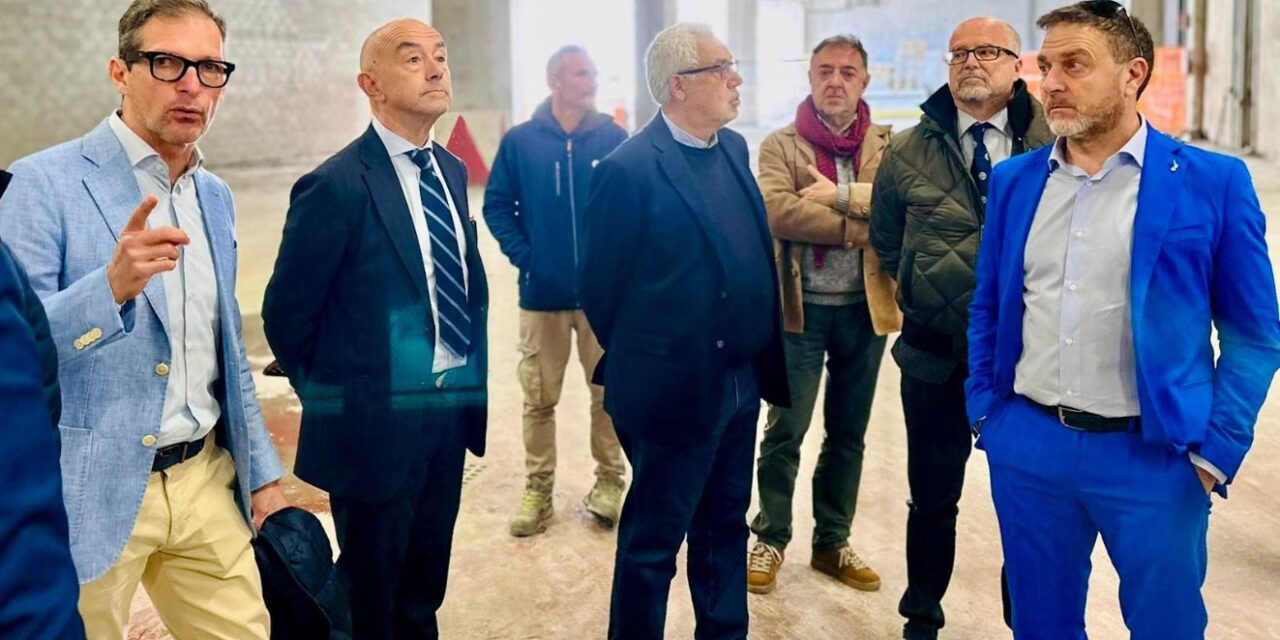 SOPRALLUOGO DELL’ASSESSORE PIANA AL CANTIERE DEL MERCATO DEI FIORI DI VALLE ARMEA