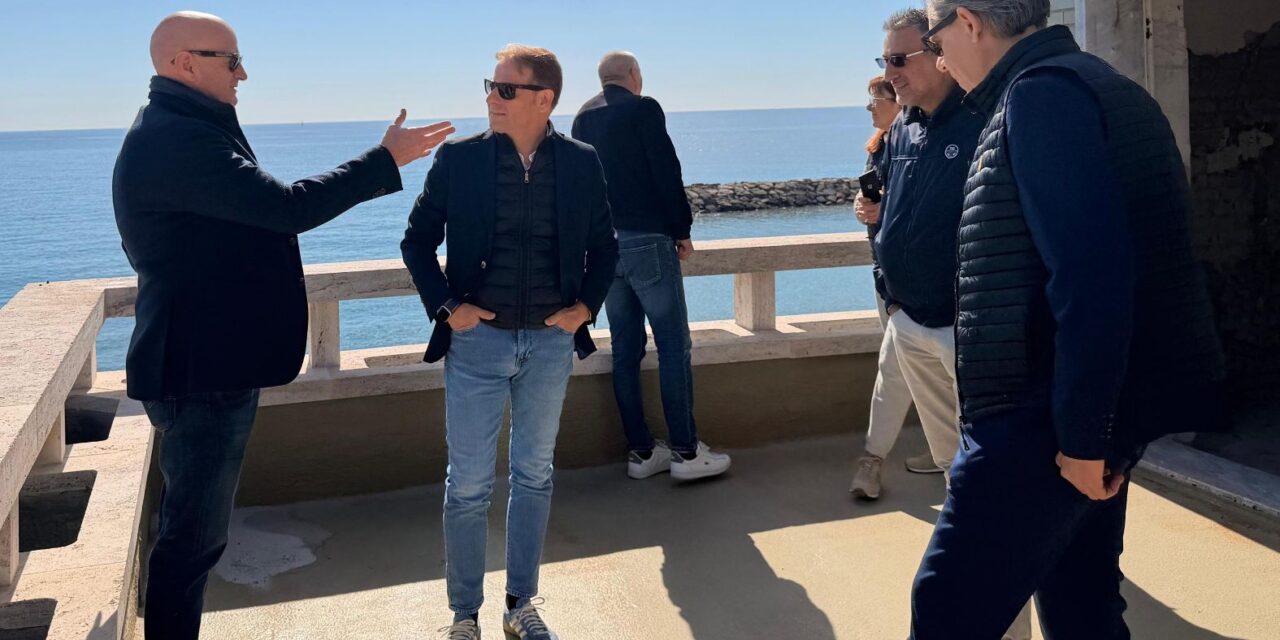  SOPRALLUOGO DELL’ASSESSORE SCAJOLA AL CANTIERE DELL’EX STAZIONE FERROVIARIA DI SAN LORENZO AL MARE