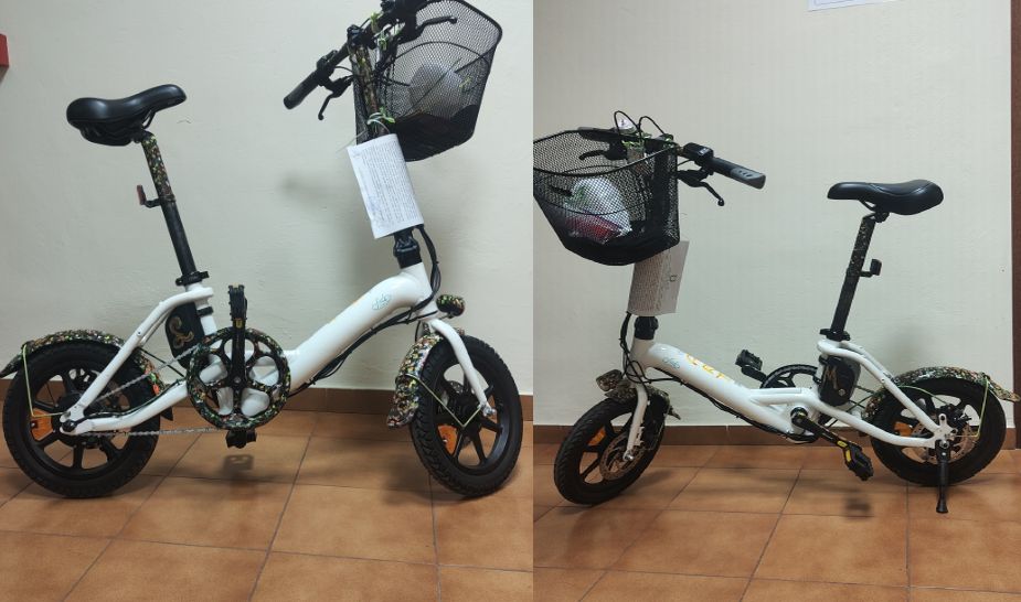 La Polizia di Alessandria sequestra questa bicicletta elettrica e cerca il legittimo proprietario