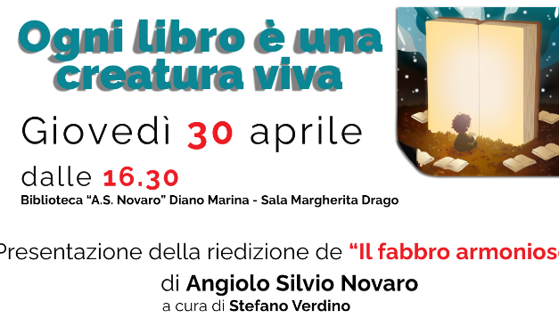 Diano Marina celebra il “Maggio dei Libri” con un omaggio a Angiolo Silvio Novaro. Domani, giovedì