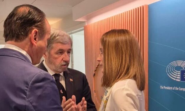 I GOVERNATORI BUCCI E CIRIO INCONTRANO LA PRESIDENTE DEL PARLAMENTO EUROPEO METSOLA