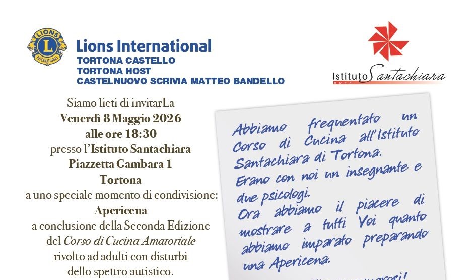 Gusto, impegno e inclusione: a Tortona una speciale “Apericena” preparata dai ragazzi dello spettro autistico
