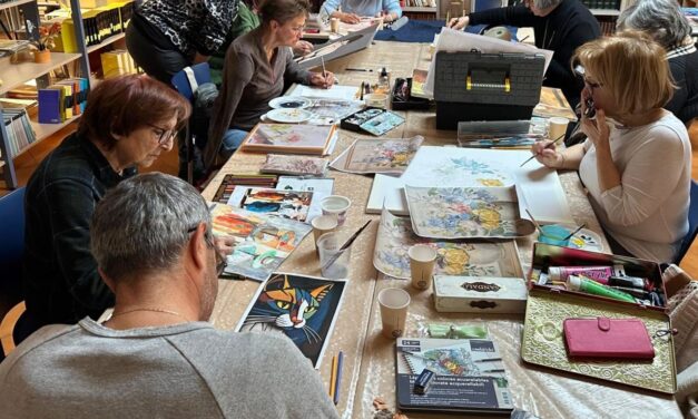 “Poesia del Colore”: l’arte degli allievi dei corsi della Biblioteca Civica in mostra al Centro Incontro di San Bartolomeo al Mare