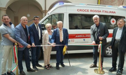Croce Rossa Alessandria, nuova ambulanza donata dalla Fondazione Cassa di Risparmio di Alessandria