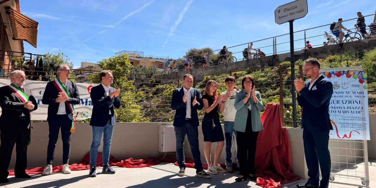 Inauguratala nuova piazza a San Lorenzo al mare