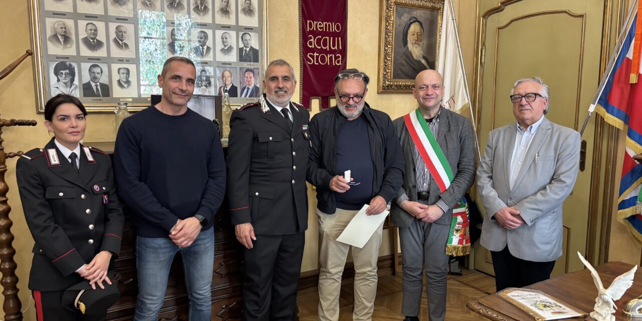 Acqui Terme,  attestato al valore al Cav. Giovanni Goglione
