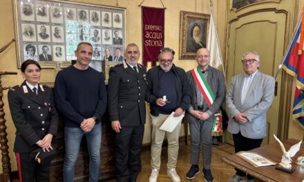 Acqui Terme,  attestato al valore al Cav. Giovanni Goglione