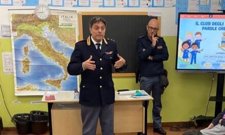 La Polizia di Alessandria, nell’ambito del progetto “Pretendiamo Legalità” incontra i bambini alla Scuola Ferrero