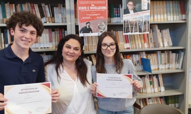 Il Liceo Peano di Tortona al Concorso ANPI: premiati gli studenti Federico Rizzo e Stefania Imbru