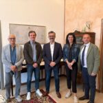 Tortona, Federico Chiodi saluta i vertici della nuova polisportiva Derthona con Enrico Marina presidente