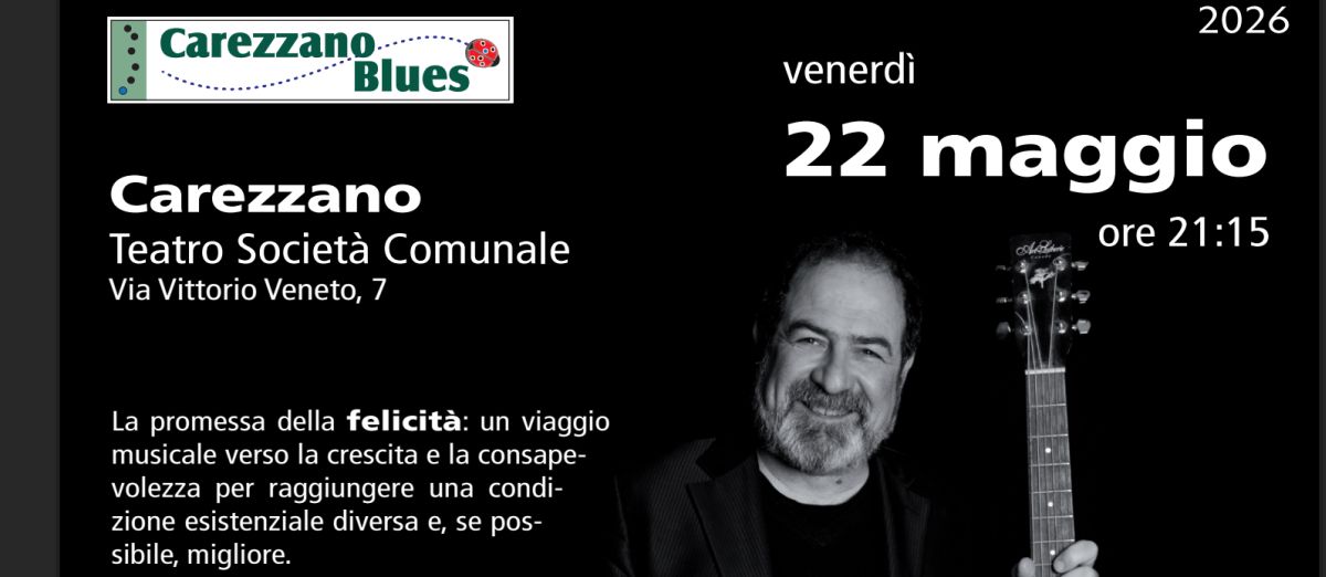 Carezzano Blues inaugura la stagione 2026 con Federico Sirianni 