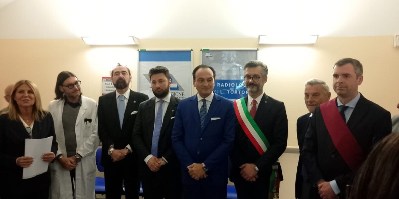All’ospedale di Tortona una nuova eccellenza talmente importante che ha visto la presenza del Presidente Cirio