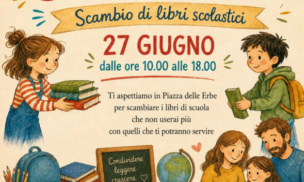 Vuoi dei libri scolastici? Non buttare via i tuoi, vieni a Tortona sabato e…