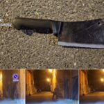 Vaga di notte con una mannaia a caccia di una setta satanica: bloccato dai Carabinieri.