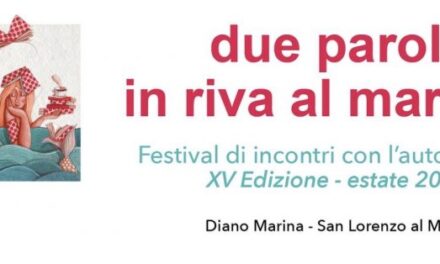 Libri, incontri e trekking: torna a Diano Marina il festival “Due parole in riva al mare” Il programma