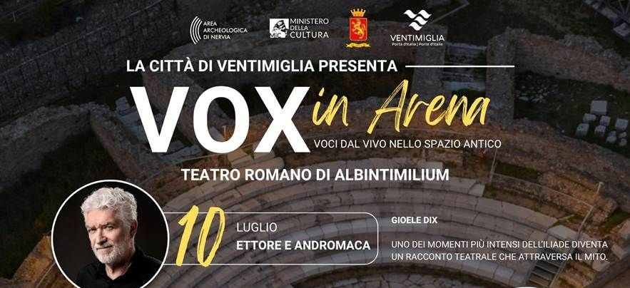 Da Gioele Dix ad Arianna Porcelli Safonov: il Teatro Romano di Ventimiglia si accende con “VOX in Arena”