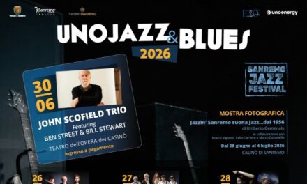 Sanremo capitale della musica con Unojazz&Blues 2026: il programma tra star internazionali e concerti diffusi