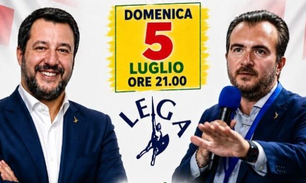 Matteo Salvini domenica sera torna a Capriata d’Orba: chiuderà la 31^ Festa della Lega