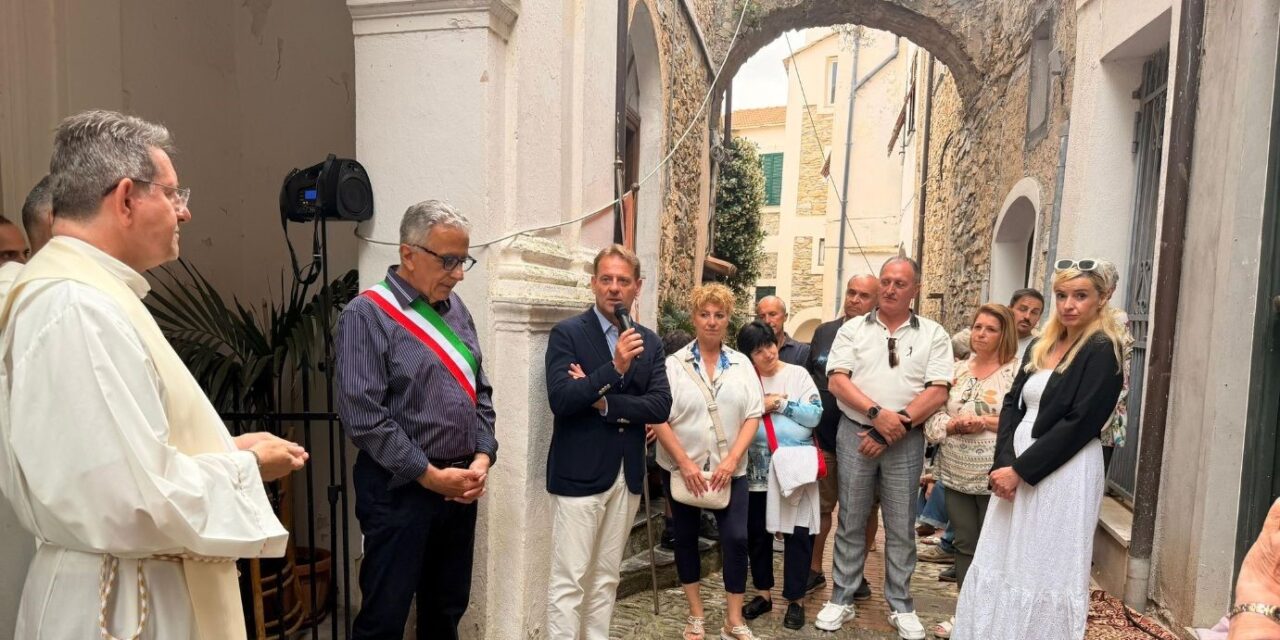 Tradizione e futuro a Pompeiana: l’assessore Scajola alla festa patronale annuncia investimenti per 407mila euro
