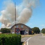 Incendio di sterpaglie a Rivalta Scrivia: fiamme vicino all’ex polveriera, vigili del fuoco sul posto
