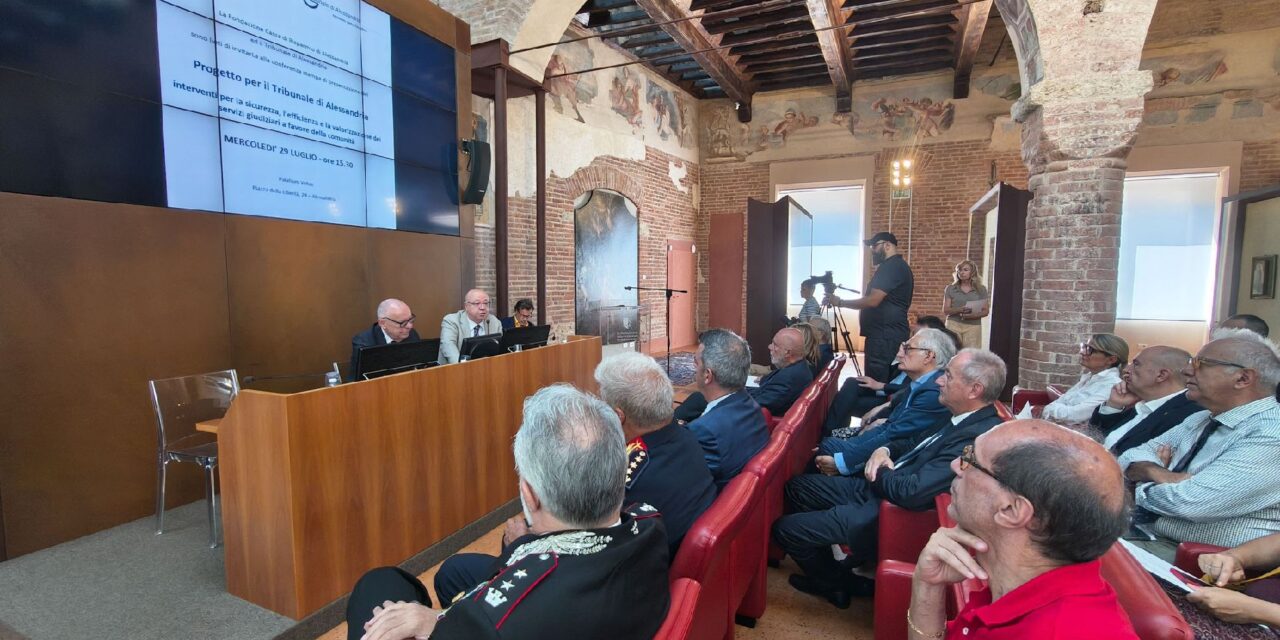 La Fondazione Cassa di Risparmio al fianco del Tribunale di Alessandria: al via un piano triennale per sicurezza ed efficienza