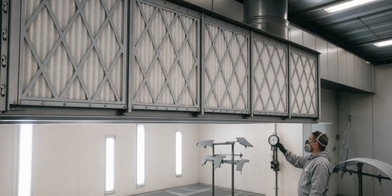 Filtri per impianti di verniciatura: perché sono decisivi per qualità, sicurezza e continuità produttiva