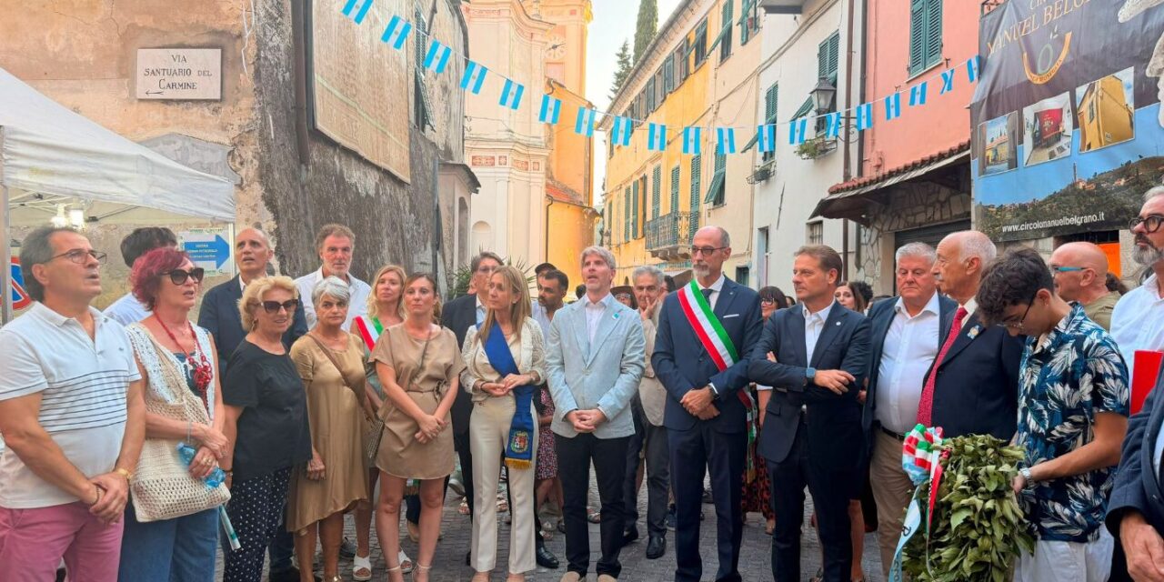 Liguria e Argentina unite dalla storia: a Costa d’Oneglia la 36ª Festa della Bandiera con Marco Scajola