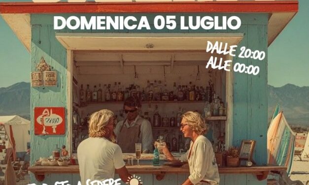 “Spiaggia Libera” a Sale: al Caffè del Mercato l’estate anni ’90 tra musica e giochi da tavolo