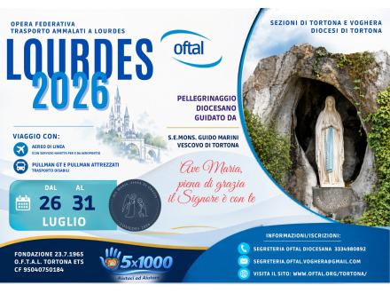 “Maestri di fede e di speranza”: dal 26 luglio il pellegrinaggio a Lourdes col Vescovo di Tortona
