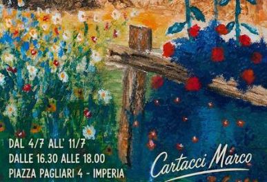 “Il dolore trasformato in colore”: inaugurata a Imperia la mostra di Marco Cartacci al Circolo Parasio