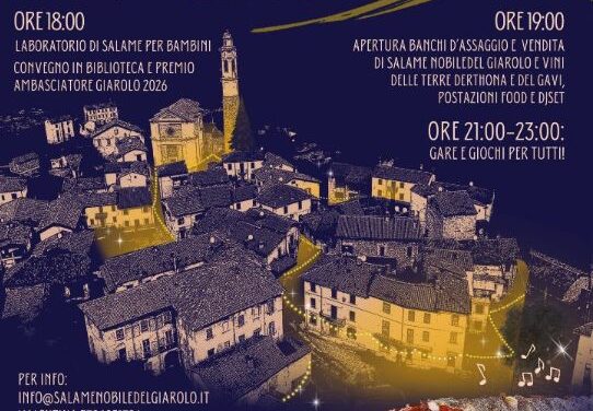 A Gremiasco la 23ª edizione della Festa del Salame Nobile del Giarolo tra eccellenze e degustazioni