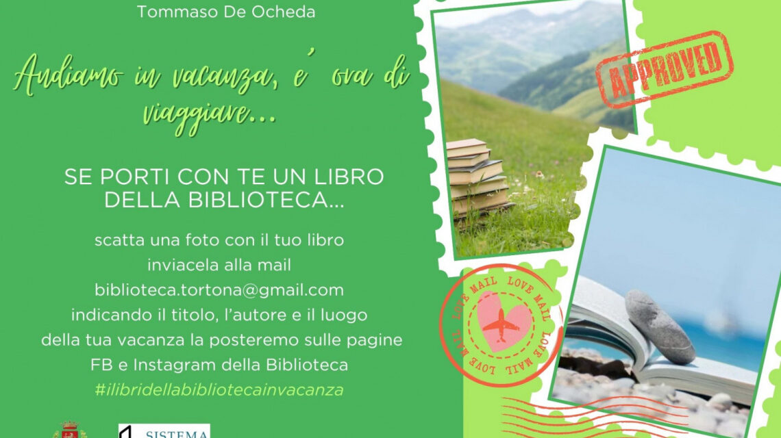 Scatta una foto al tuo libro in viaggio: la Biblioteca di Tortona lancia la campagna social dell’estate