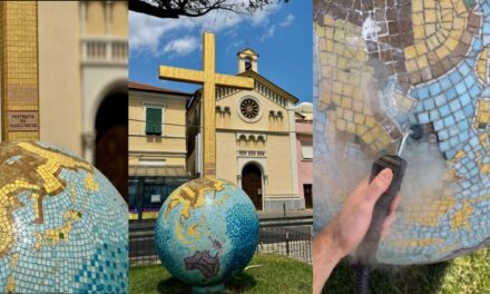 Diano Marina, il “Globo” ritrova i suoi colori: salvato dal degrado lo storico mosaico di Lungomare Carcheri