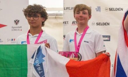 Vela, pioggia di medaglie per il Club Nautico San Bartolomeo al Mare: un bronzo mondiale e un argento in Germania
