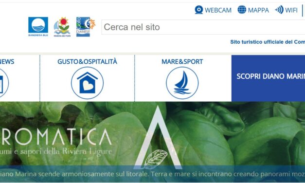 Diano Marina rinnova la sua vetrina online: in arrivo il nuovo sito web dedicato al turismo. Questo attuale sparirà