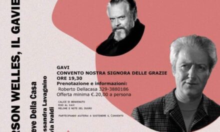 “Orson Welles, il Gaviese”: a Gavi una serata tra grande cinema, eccellenze locali e solidarietà