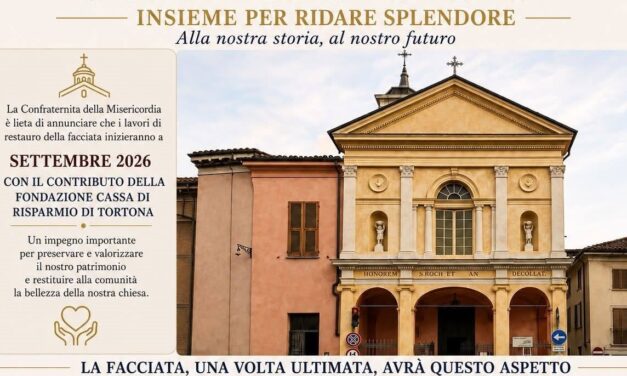 L’Oratorio di San Rocco a Tortona si rifà il look: al via i lavori con il contributo della Fondazione Cassa di Risparmio