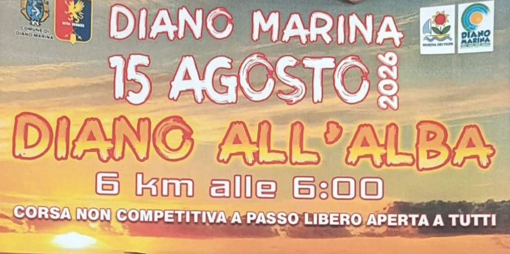 Ferragosto di corsa a Diano Marina: torna la “Diano all’alba – 6 km alle 6”