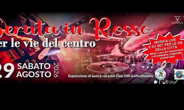 “Sull’Onda di Settembre” accende Diano Marina: mercatini, shopping notturno e la speciale “Serata in Rosso”