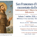 San Francesco raccontato da Dante: a Ventimiglia l’evento speciale alla Biblioteca Aprosiana con Agata Nerelli e Pierfrancesco Musacchio