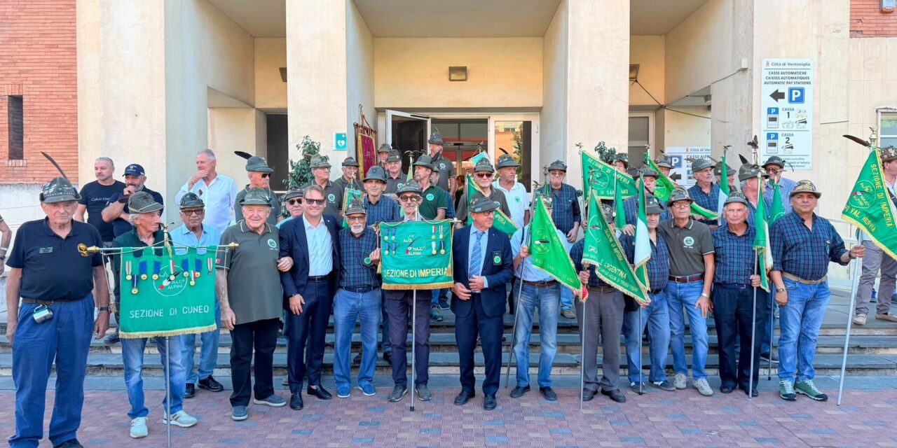 Ventimiglia celebra i 100 anni degli Alpini. L’assessore Scajola: “Un secolo al servizio della comunità”