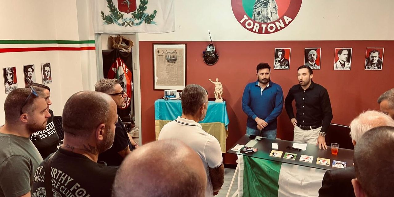 Nove anni di Azione Tortona, Mantovani: «L’identità italiana deve prevalere». Incontro in via Bandello con il vicesindaco Calore